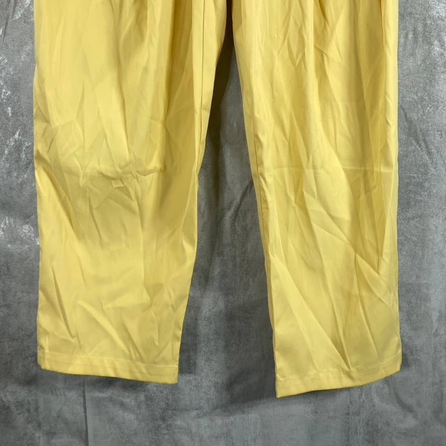 BAR III X NICOLE WILLIAMS ENGLISH Raffia Pleated Wide-Leg Relaxed Pants SZ 8