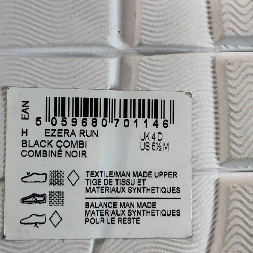 CLARKS Women's Black Combo Fabric Ezera Run Slip-On Sneakers SZ 6.5