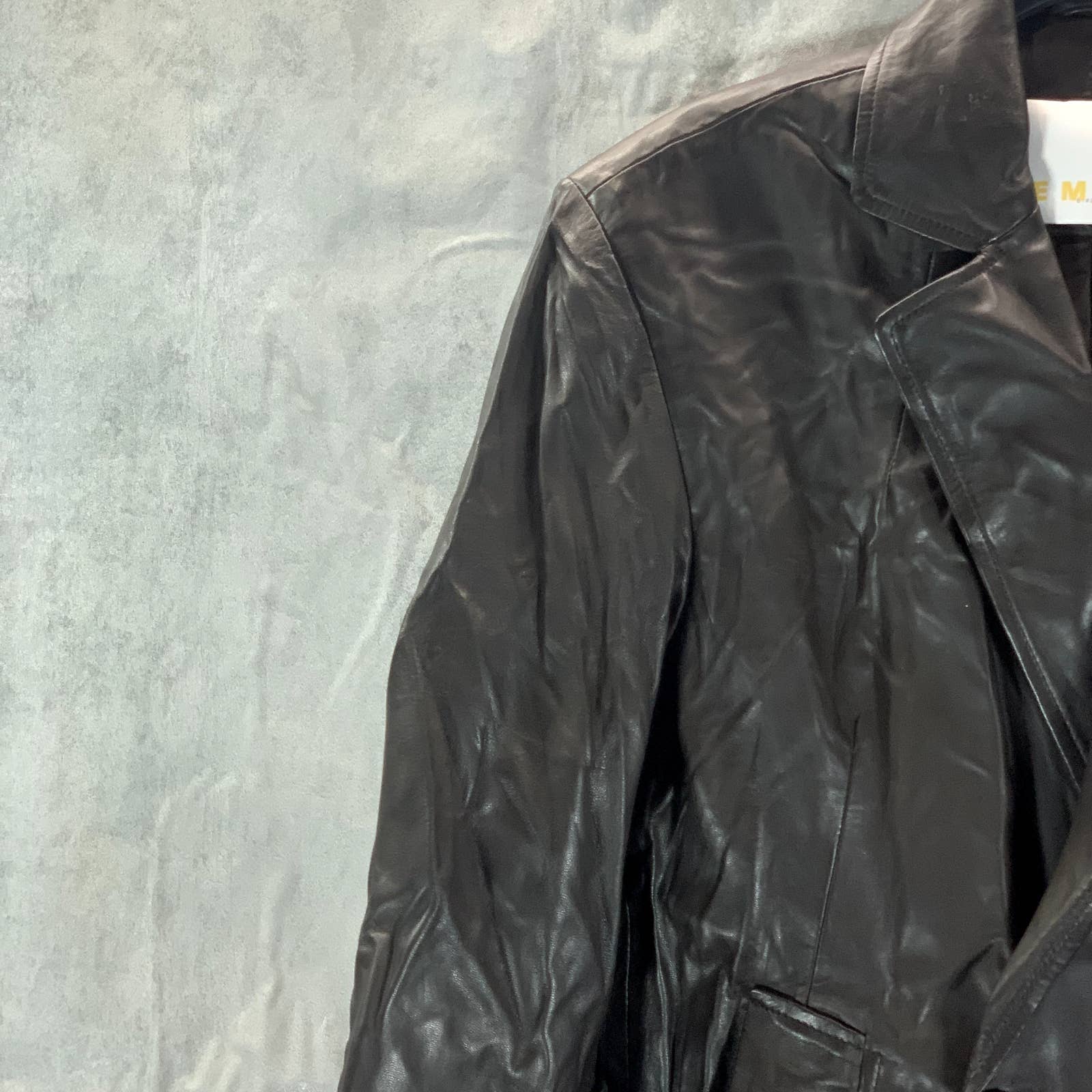 REMAIN BIRGER CHRISTENSEN Women's Mulch Leather Double-Breasted Blazer SZ US6