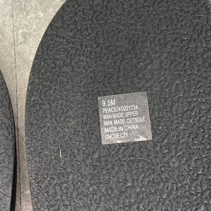 XOXO Women's Black Peace Geometric Design Slip-On Thong Sandals SZ 9.5