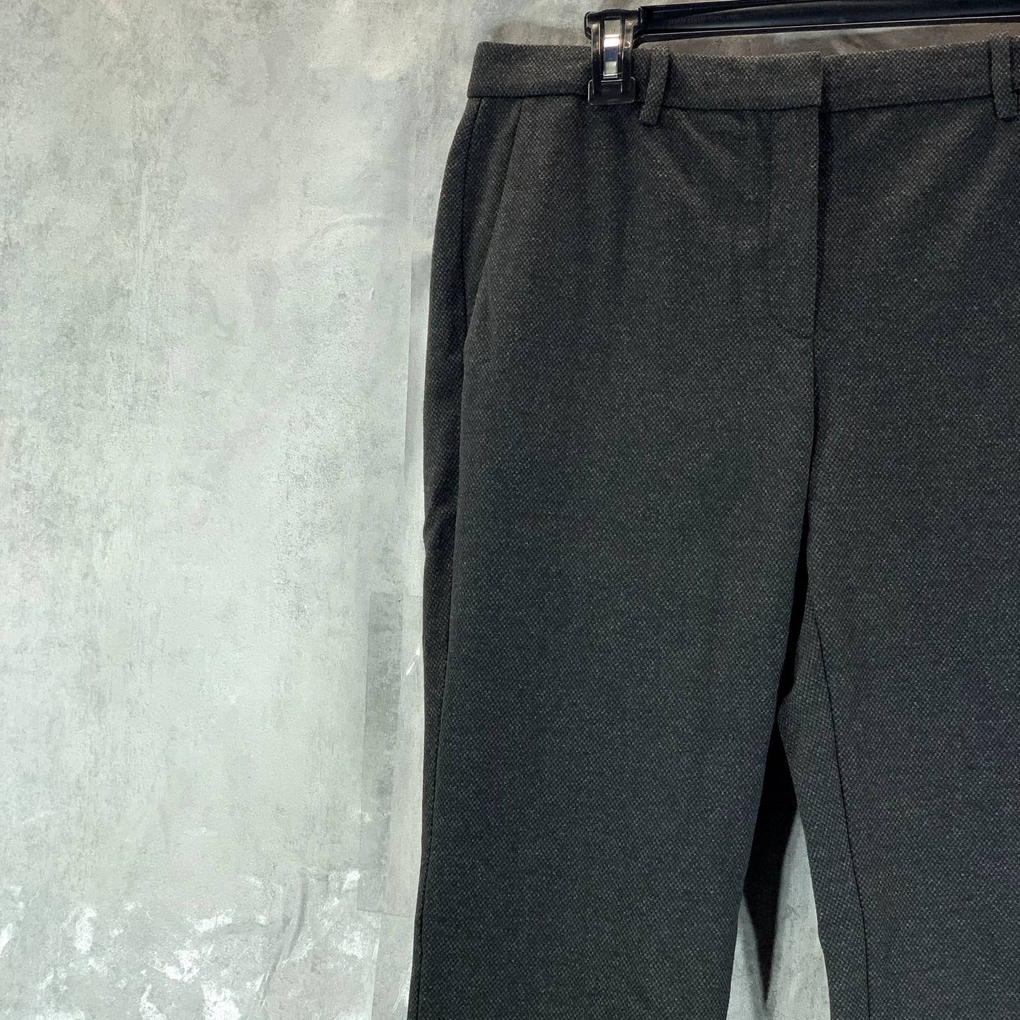 THEORY Women's Grey Multi Regent Knit Treeca 4 Mid-Rise Pull-On Pants SZ 6