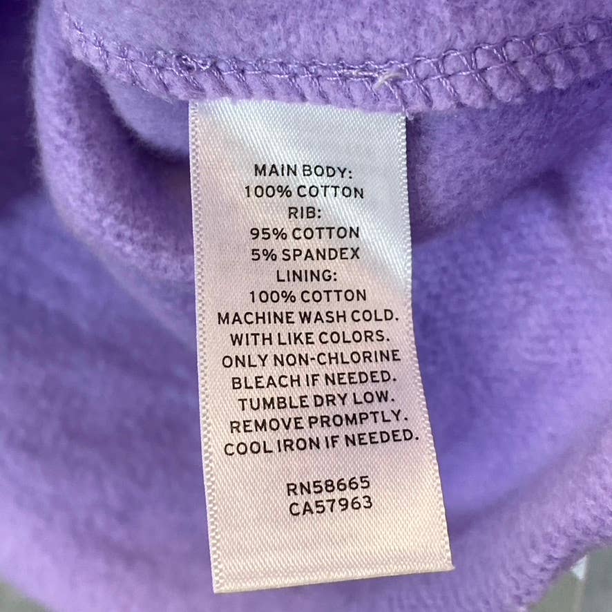 BP. Women's Purple Wildcats Cutoff Graphic Long Sleeve Pullover Hoodie SZ S