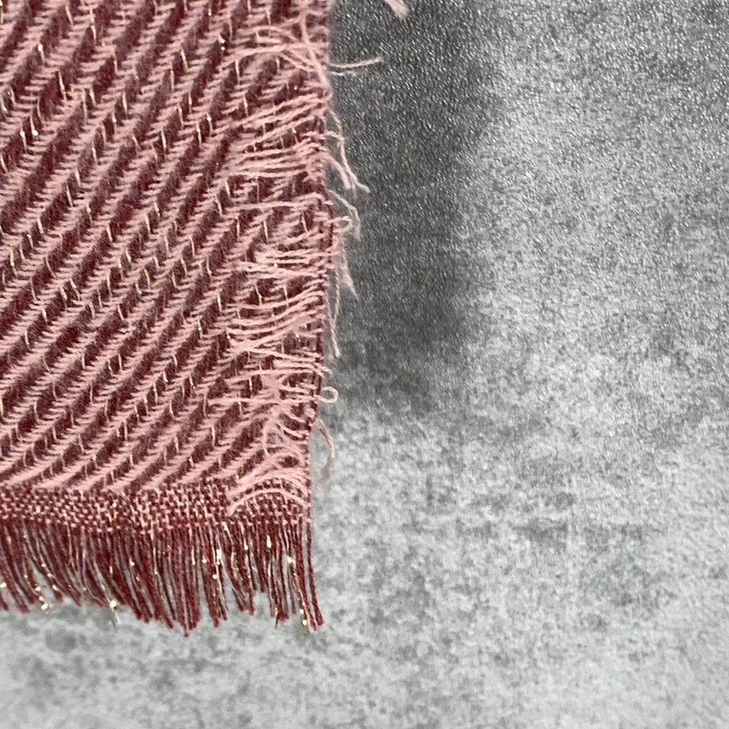 INC INTERNATIONAL CONCEPTS Women's Wine Two-Tone Shine Scarf SZ OS