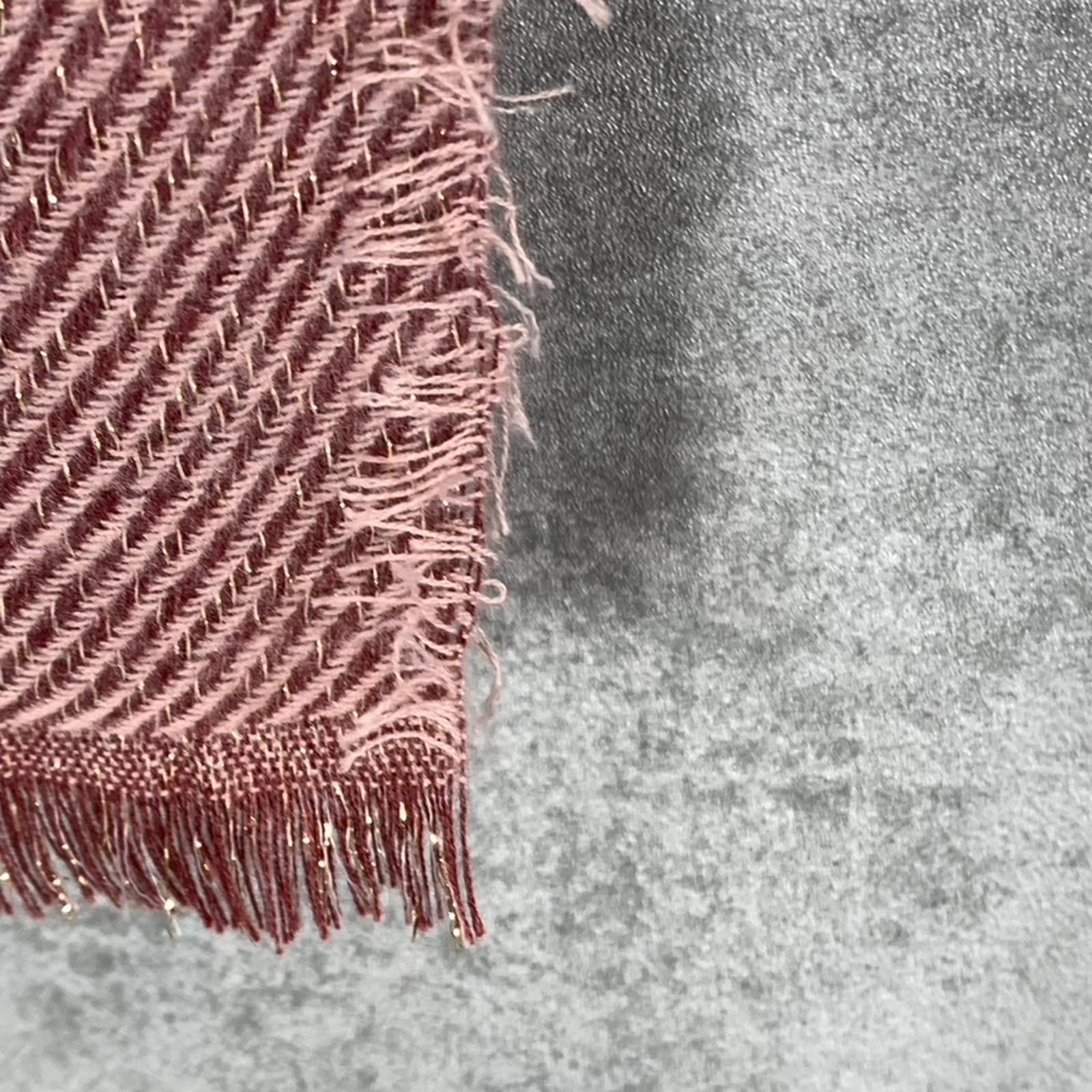 INC INTERNATIONAL CONCEPTS Women's Wine Two-Tone Shine Scarf SZ OS