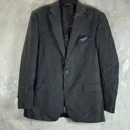 LAUREN RALPH LAUREN Men's Charcoal Long Stripe Ultra Flex Suit Jacket SZ 42L