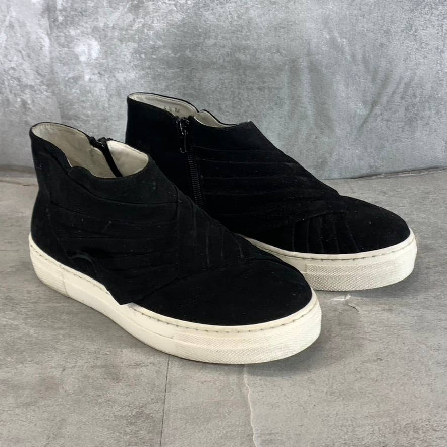 VALENTINA RANGONI Women's Black Serafina High-Top Slip-On Sneakers SZ 6.5