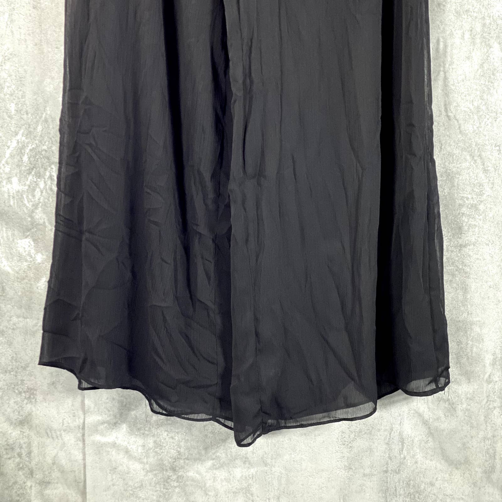 VINCE CAMUTO Women's Black Wide-Leg Yoryu Relaxed-Fit Pull-On Pants SZ M