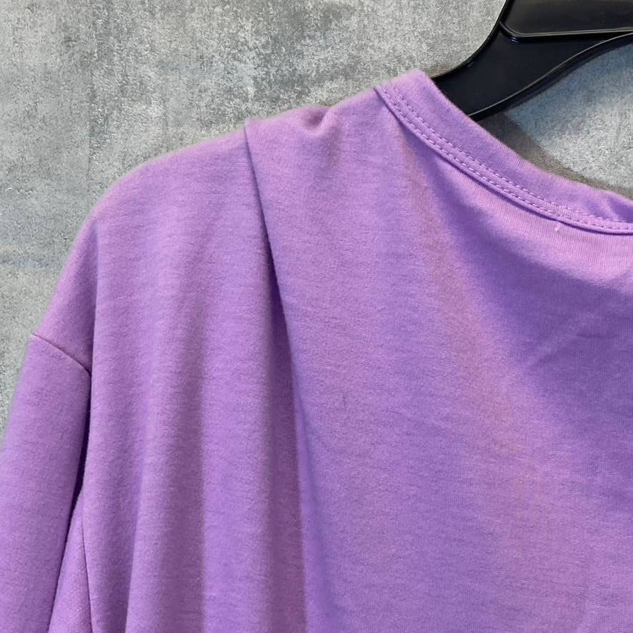 VELEVET TORCH Women's Lavender Bell Long Sleeve Crewneck Tunic SZ XS