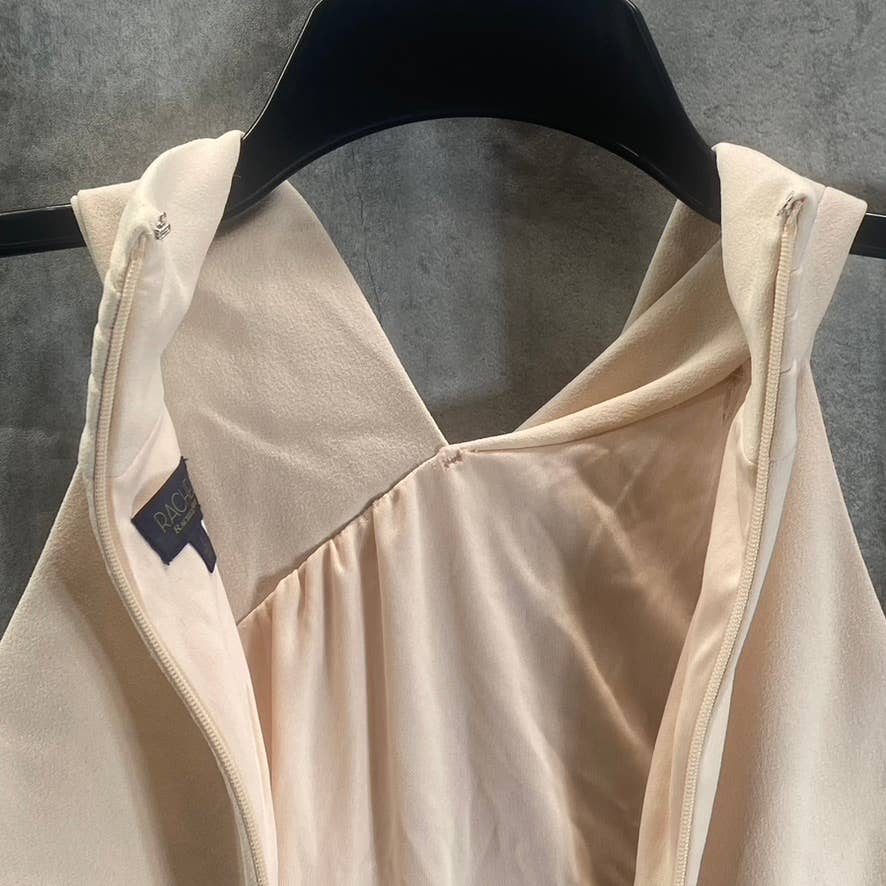 RACHEL RACHEL ROY Women's Light Pink Halter Knee-Length Sheath Dress SZ L