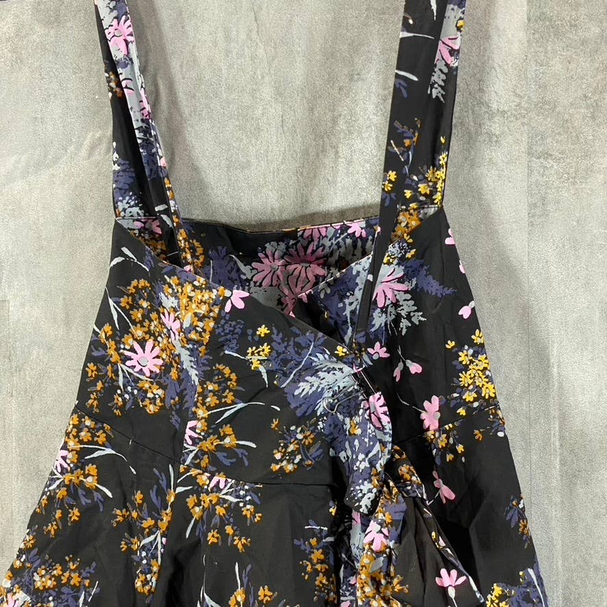 FREE PEOPLE Women's Dark Combo Let The Sunshine In Print Combo Mini Dress SZ M