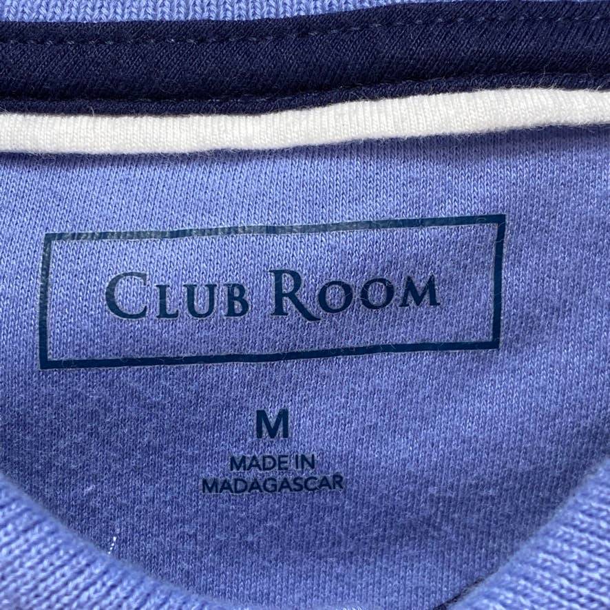 CLUB ROOM Wedgewood Soft Touch Interlock Short Sleeve Polo Shirt SZ M