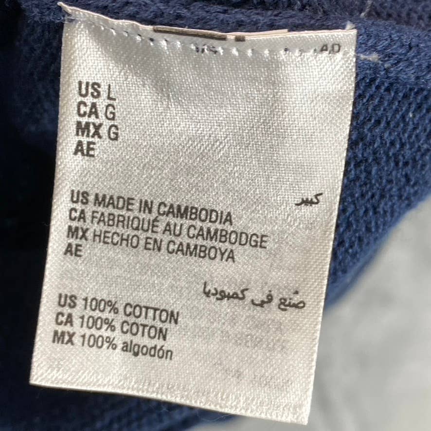 INC INTERNATIONAL CONCEPTS Men's Dark Navy Colorblock Mock-Neck Sweater SZ L