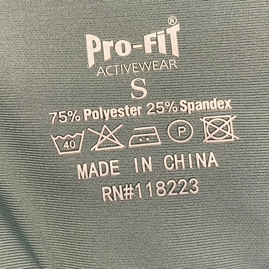 PRO-FIT Activewear Fruit Green Lightweight Ruched Breathable High-Waist Pull-On Leggings SZ S