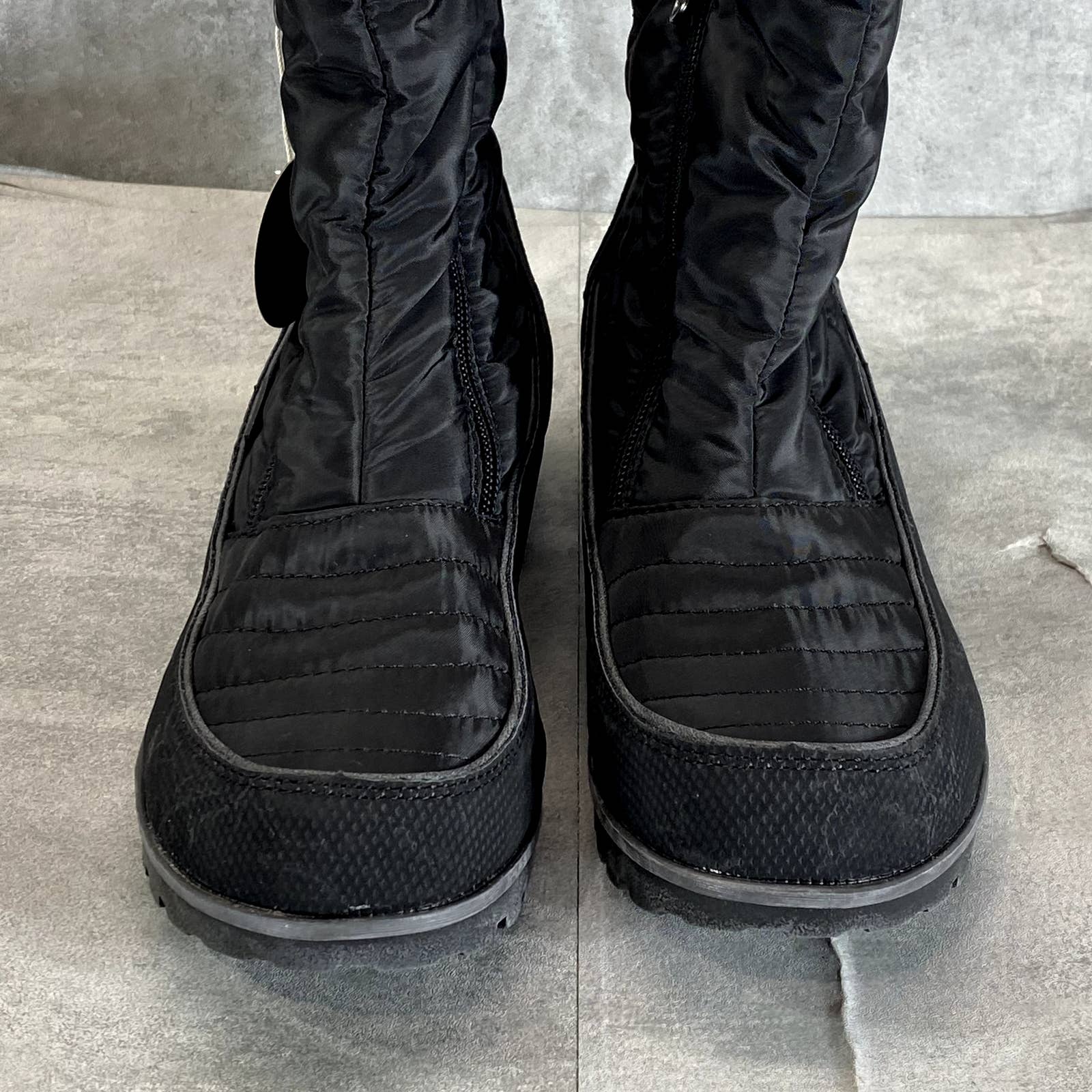 JBU By JAMBU Women's Black Snowbird Memory Foam Weather-Ready Faux-Fur Boots SZ8