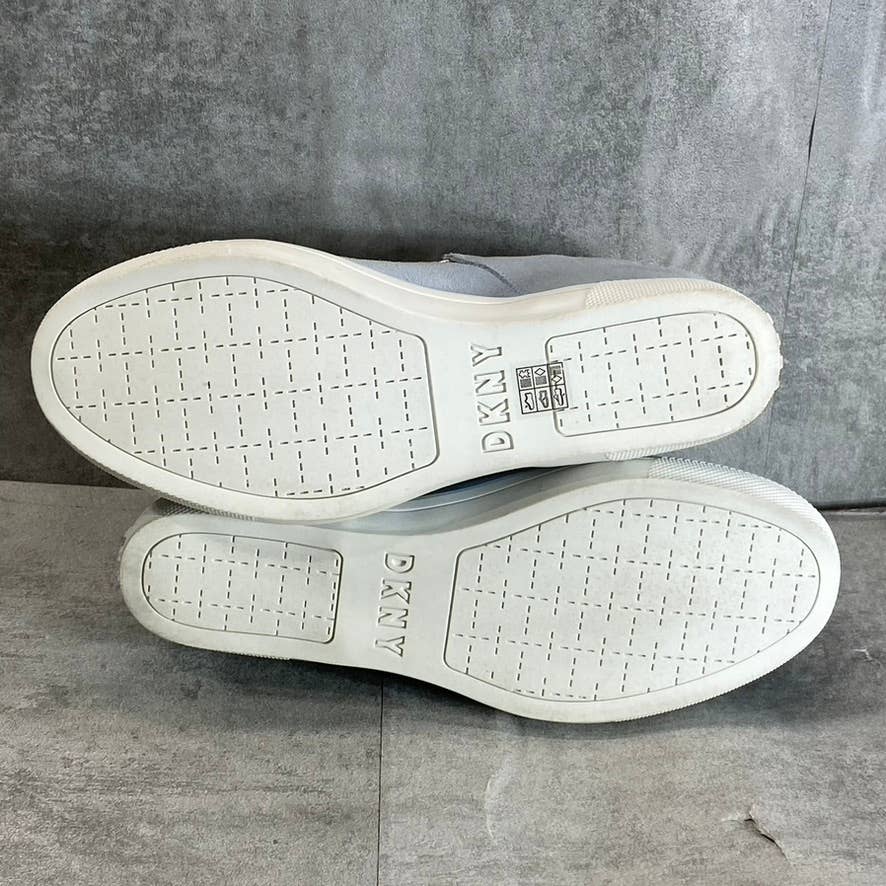 DKNY Women's Pastel Blue Multi Cosmo Slip-On Wedge Sneakers SZ 10