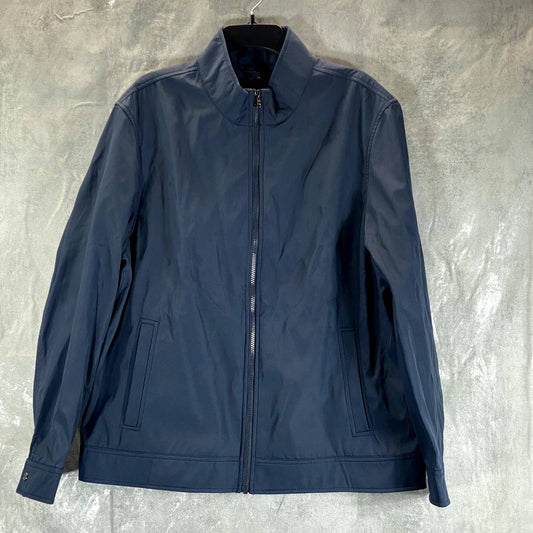 MICHAEL KORS Men's Navy Solid Mock-Neck Full-Zip 3-in-1 Track Jacket SZ XL