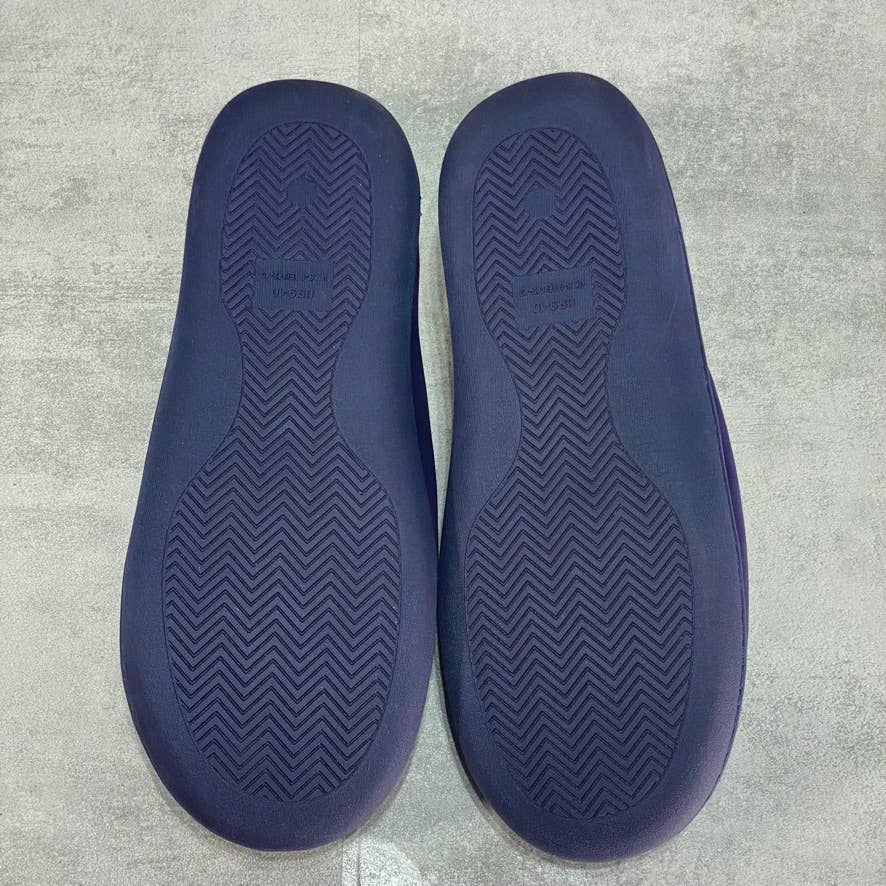 MIO MARINO Navy Cuddles Memory Foam Slippers SZ 9-10