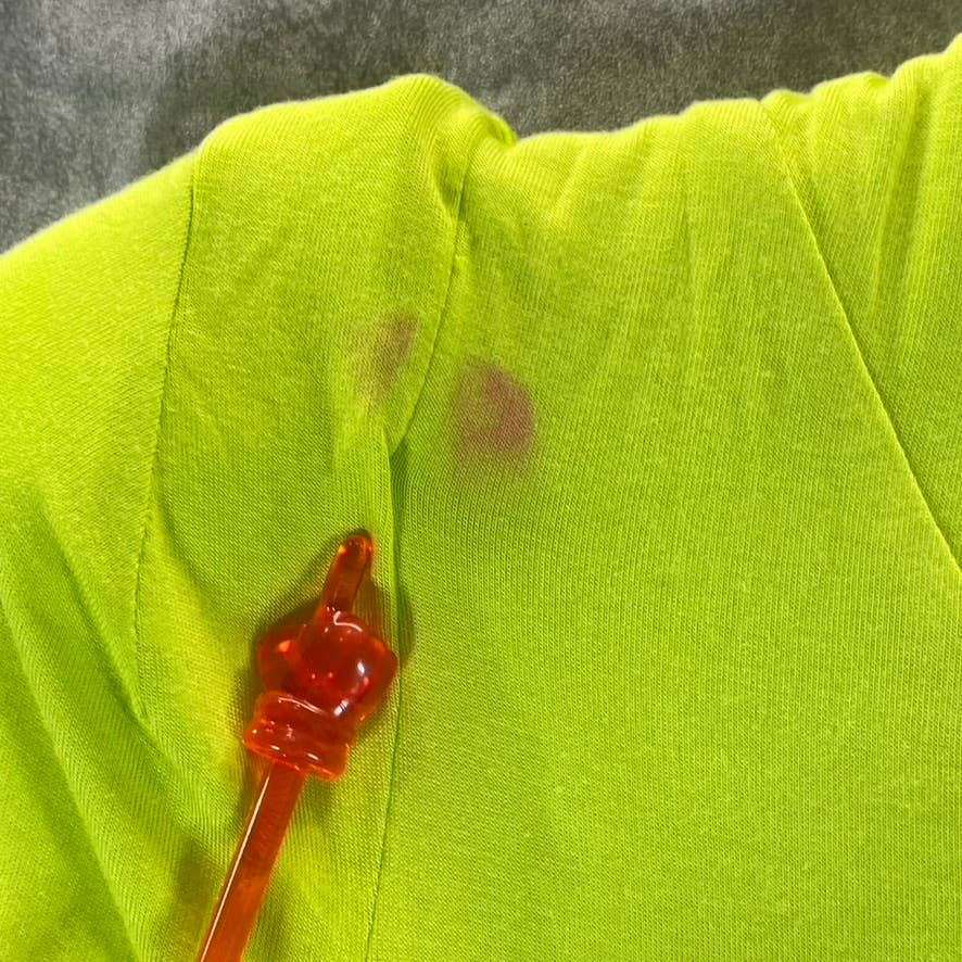 ZERINA AKERS FOR BAR III Women's Acid Lime Solid Knit Mock-Neck Mini Dress SZ M