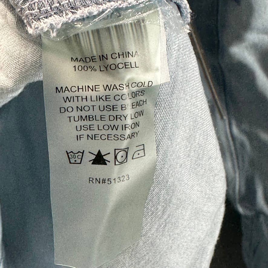 VINCE CAMUTO Women's Arctic Surf Denim Tab-Sleeve Button-Down Top SZ XS