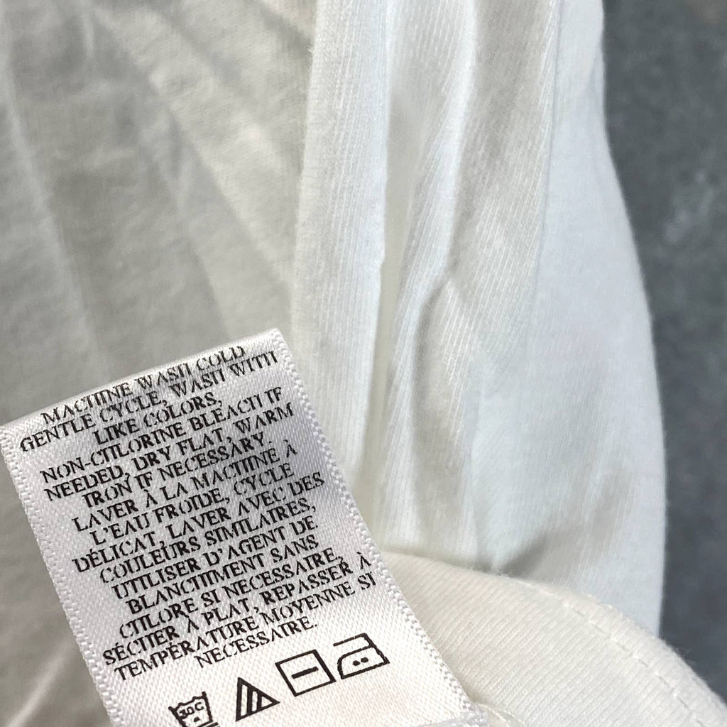 A.L.C Women's White Crewneck Puff-Sleeve Poole Tee SZ M