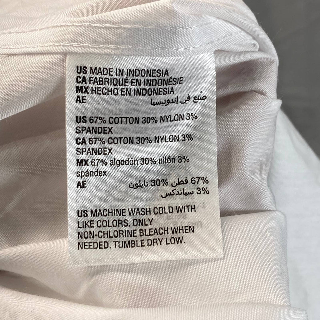 ALFANI AlfaTech Men's White Solid Regular-Fit Dress Shirt SZ M(15-15.5 34/35)