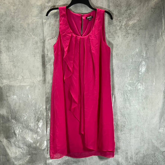 SLNY Fashion Scoop-Neck Sleeveless Chiffon A-Line Mini Dress SZ 10