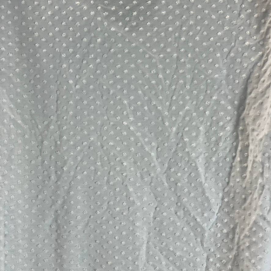 RILEY & RAE Women's Ultra White Tie-Neck 3/4 Sleeve Toni Top SZ M