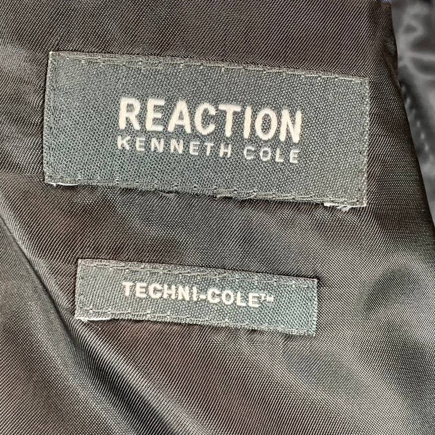 REACTION KENNETH COLE Men's Black Short Techni-Cole Slim-Fit Suit Jacket SZ 36S