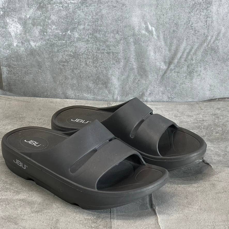 JBU Women's Charcoal Dover Slide Recovery Sandals SZ 6