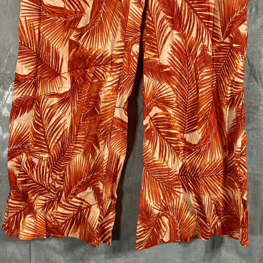 INC INTERNATIONAL Women's Summer Palm Printed High-Rise Wide-Leg Pants SZ 16