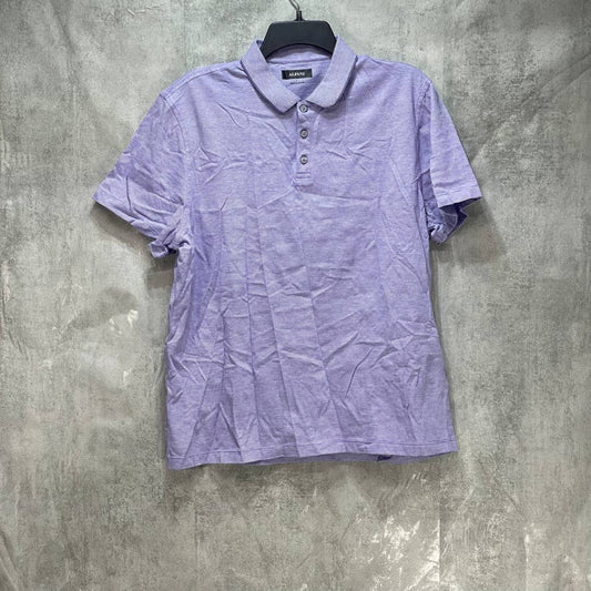 ALFANI Purple Stretch Short Sleeve Polo Shirt SZ L