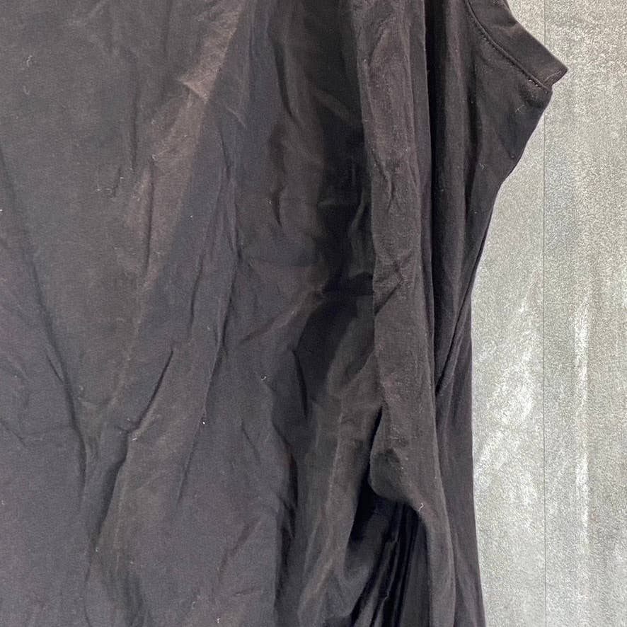 MICHAEL MICHAEL KORS Women's Petite Black Sleeveless Asymmetrical Sheath Dress