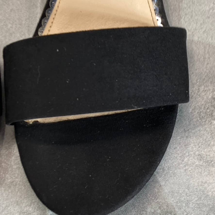 SUGAR Women's Black Noelle Memory Foam Ankle-Strap Low Dress Sandals SZ 10