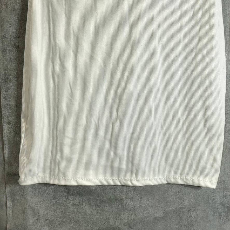ULTRA FLIRT Juniors' White Butterfly Graphic Short-Sleeve Bodycon Polo Dress