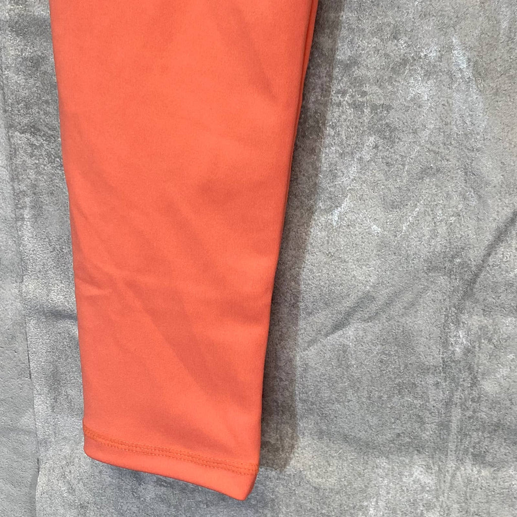 NICOLE MILLER Sport Women's Coral High-Rise Pull-On Skinny Media Pocket Leggings SZ L