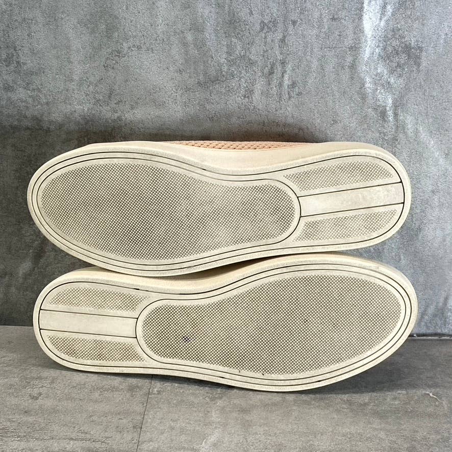 CHARTER CLUB Women's Pink Fabric Linniee Lace-Up Round-Toe Sneakers SZ 7.5