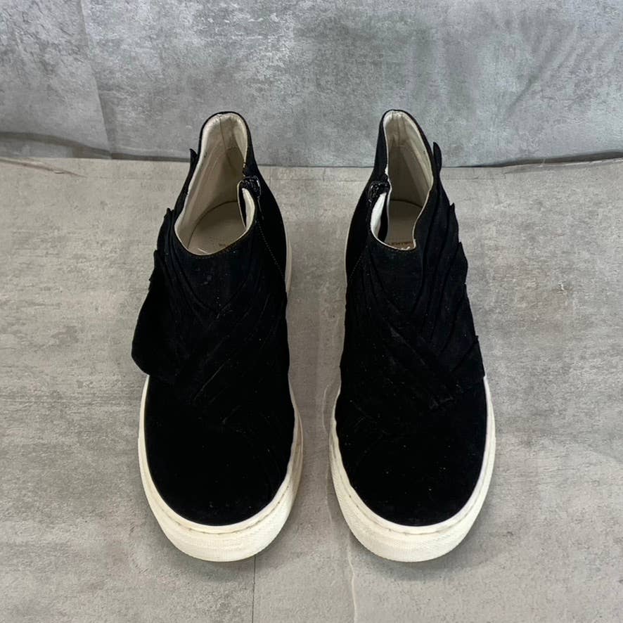 VALENTINA RANGONI Women's Black Serafina High-Top Slip-On Sneakers SZ 6.5