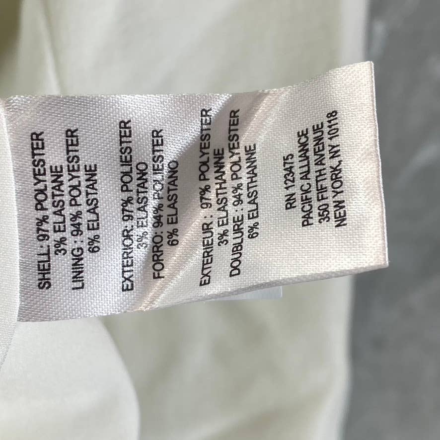 TAHARI ASL Women's Ivory Asymmetrical Belted Wrap Blazer SZ 14