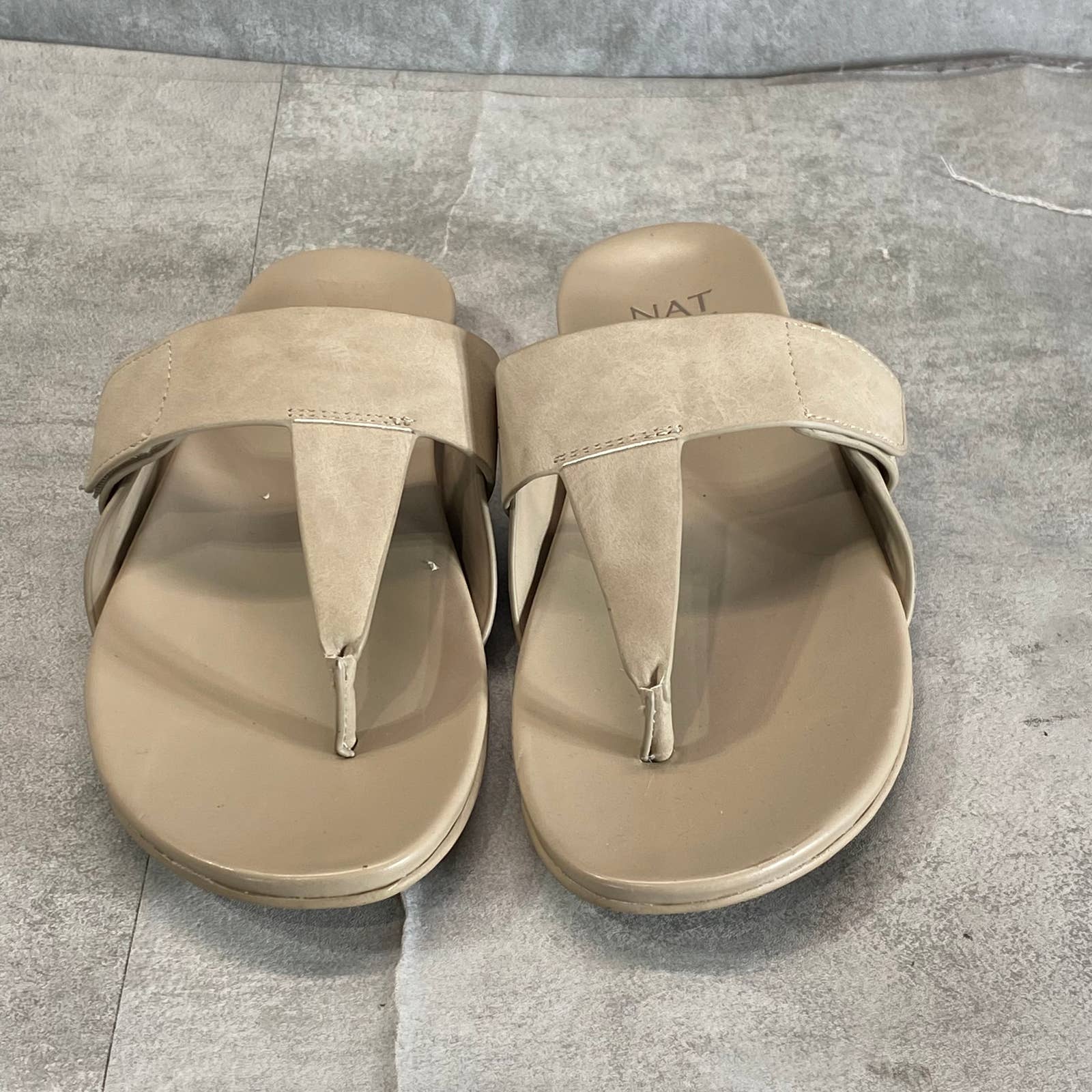 NATURALIZER Women's Porcelain GenN-Twirl Slip-On Thong Sandals SZ 6