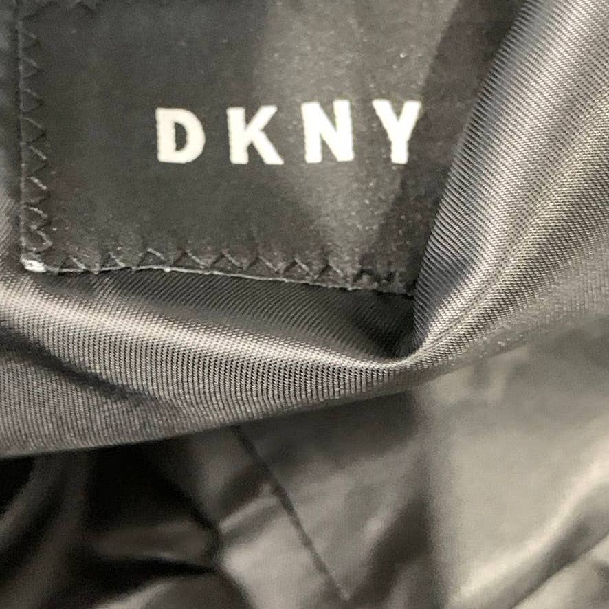 DKNY Men's Solid Black Modern-Fit Stretch Two-Button Suit Jacket SZ 38R