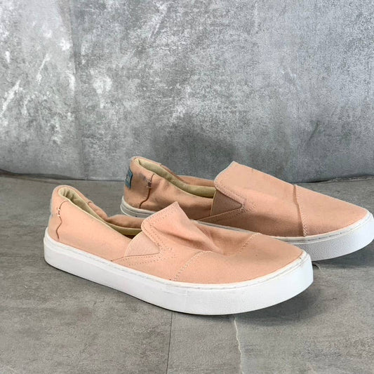 TOMS Women's Salmon Luca Canvas Wrapped Round-Toe Slip-On Sneakers SZ 9