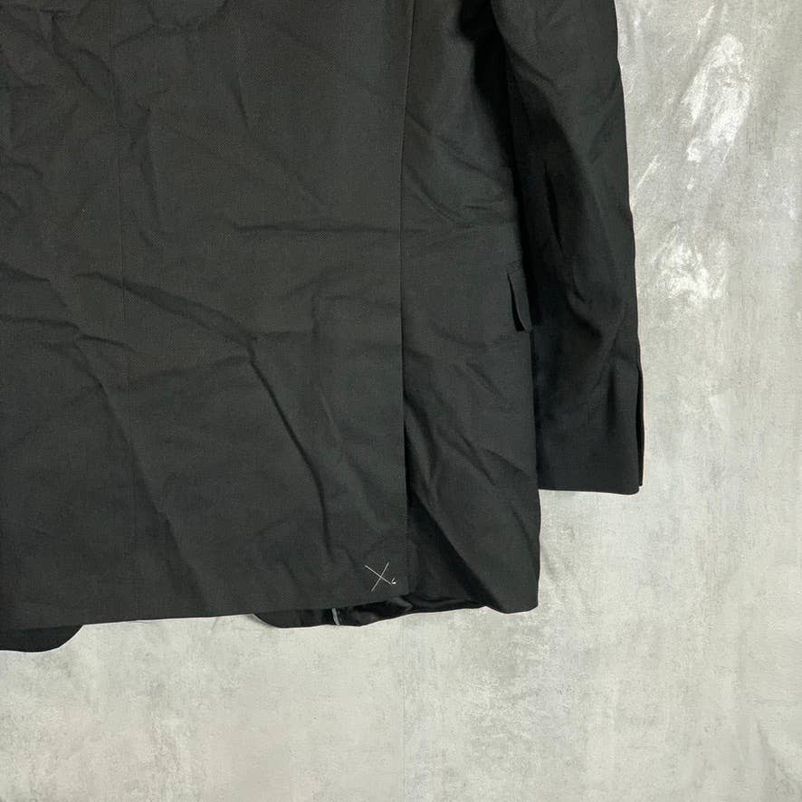 MARC NEW YORK Men's Black Modern-Fit Two-Button Suit Jacket SZ 40R