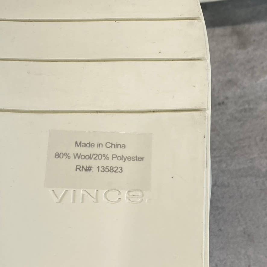 VINCE. Women's White Blair Quilted Round-Toe Slip-On Sneakers SZ 9