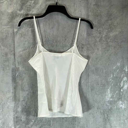 DKNY Women's Ivory Round-Neck Adjustable Strap Camisole SZ XS