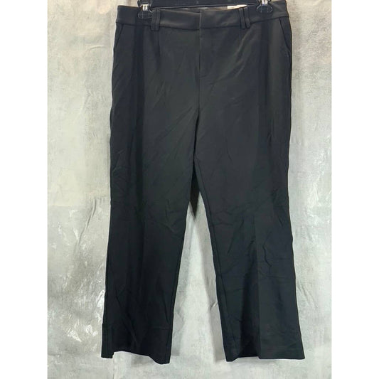 INC INTERNATIONAL CONECEPTS Women's Deep Black High-Rise Regular Flare Pants