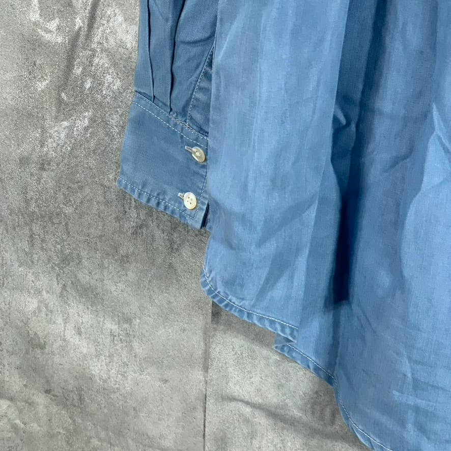 GUESS Women's Othonna Pauleta Button-Front Long-Sleeve Top SZ XL