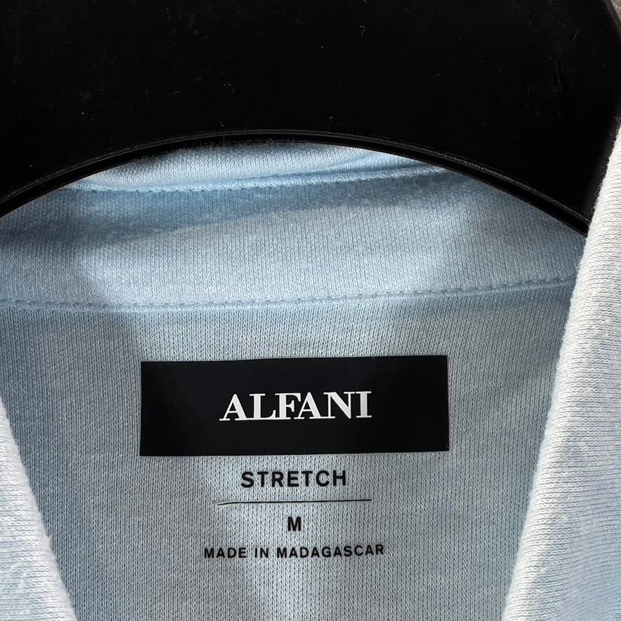 ALFANI Men's Sweet Seafoam Alfatech Stretch Solid Short-Sleeve Polo Shirt SZ M