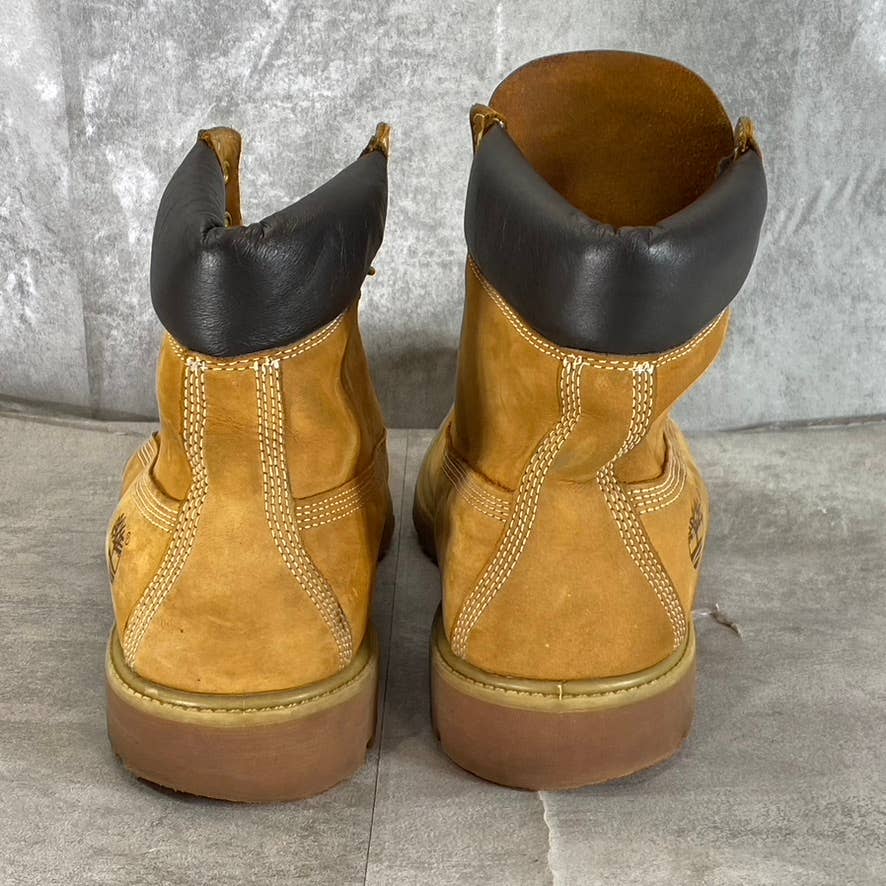 TIMBERLAND Men's Yellow Waterproof 6-in Lace-Up Combat Boots SZ 12