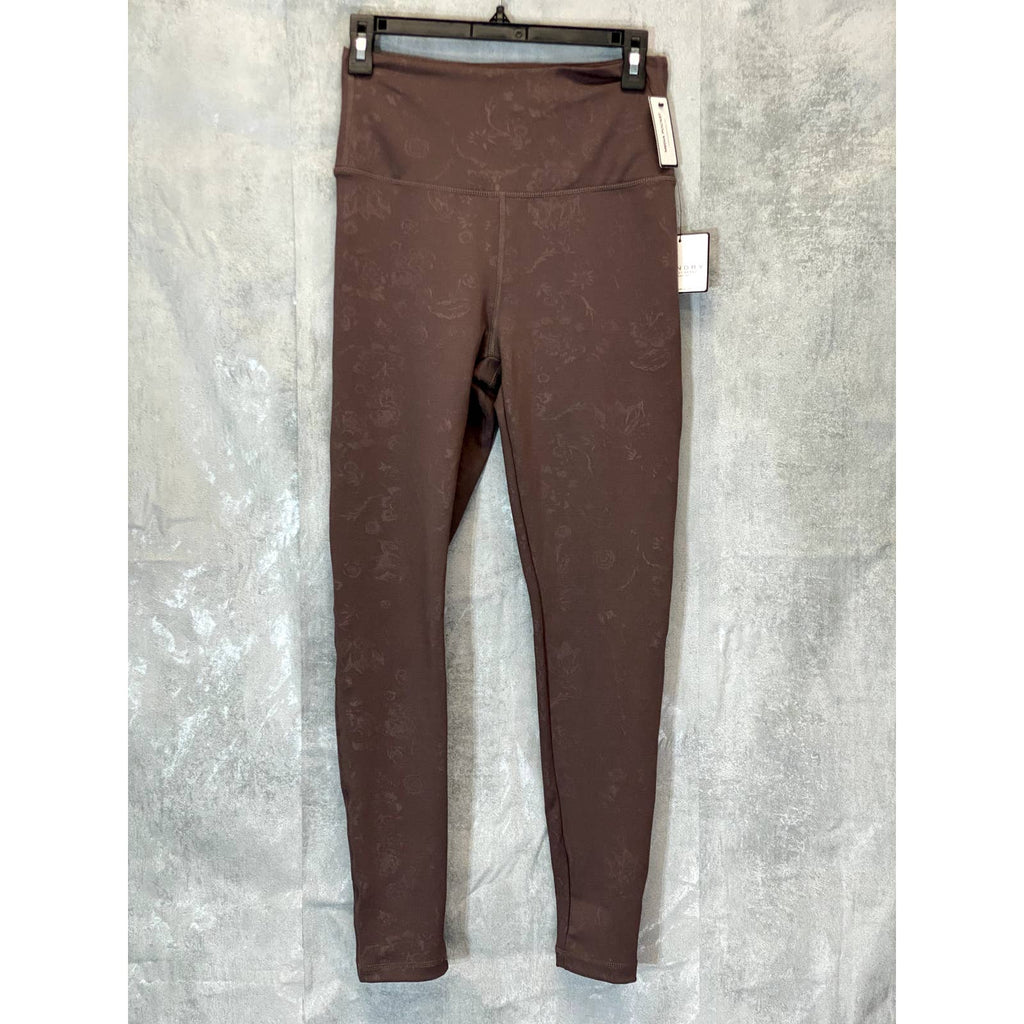 LAUNDRY By Shelli Segal Taupe Printed High-Waist Stretch Active Leggings SZ M