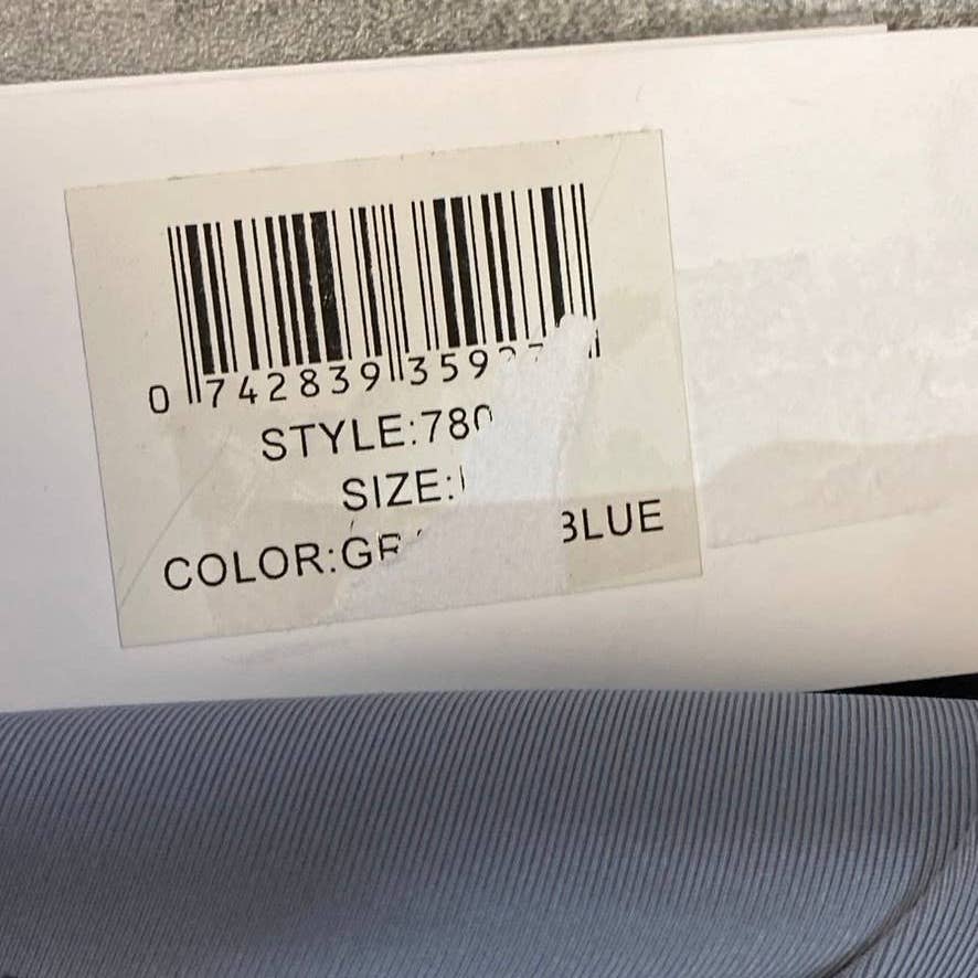 PRO-FIT Activewear Grey Blue Lightweight Ruched Breathable High-Waist Pull-On Leggings SZ L